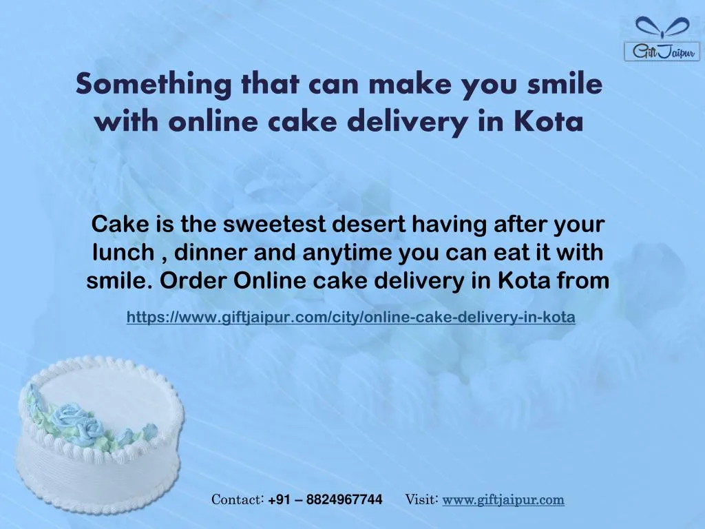 something that can make you smile with online cake delivery in kota