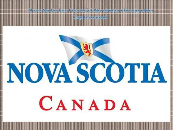 Nova Scotia has Provincial Nomination Immigration Cap Increased