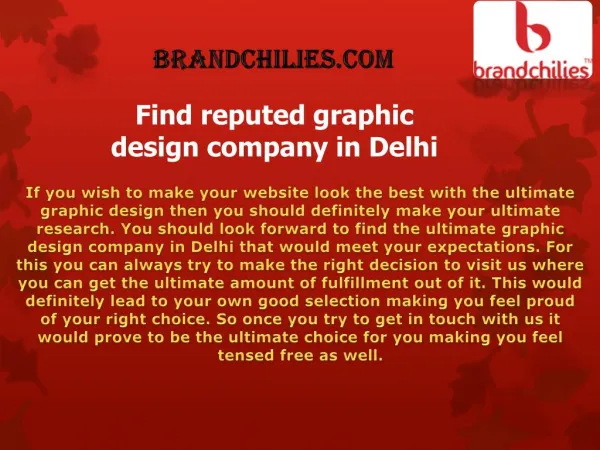 Find reputed graphic design company in Delhi
