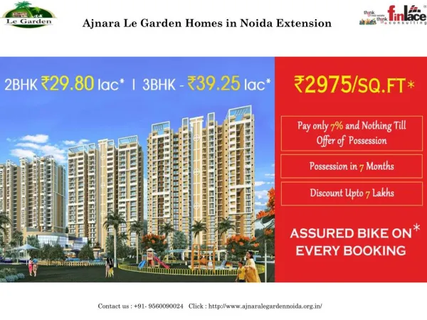 Ajnara Le Garden Homes in Noida Extension