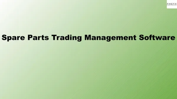 Spare Parts Trading Management Software