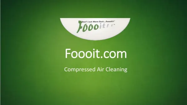 Compressed Air Cleaning - Foooit.com