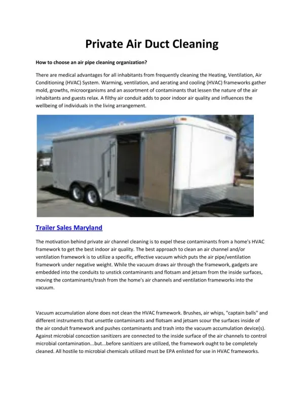 Horse trailers Maryland