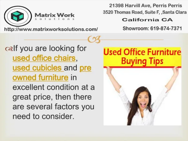 Used Office Chairs And Used Cubicles Buying Tips