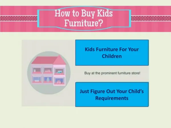 How to Buy Kids Furniture?