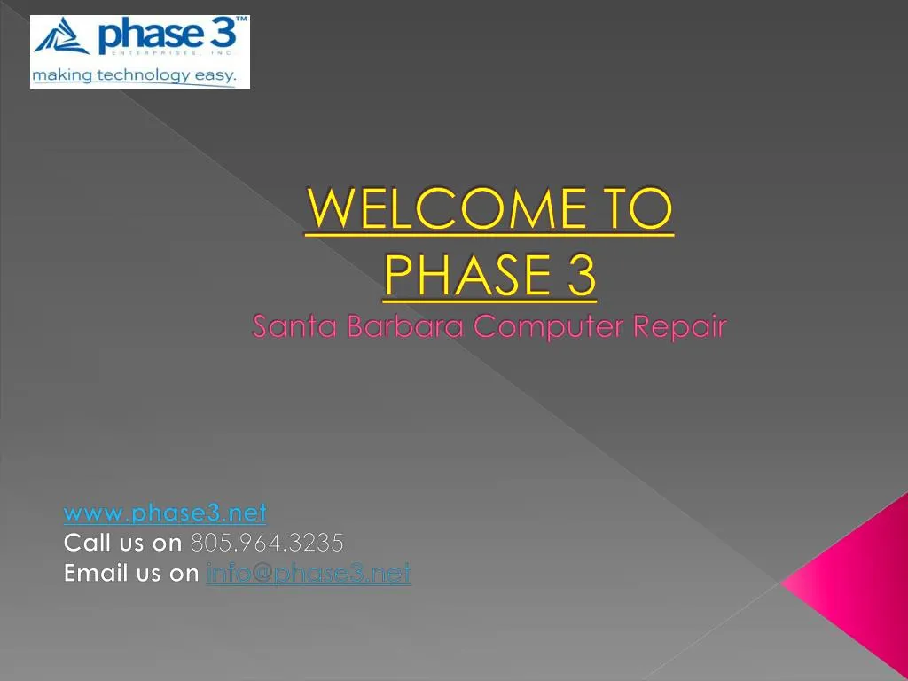welcome to phase 3 santa barbara computer repair