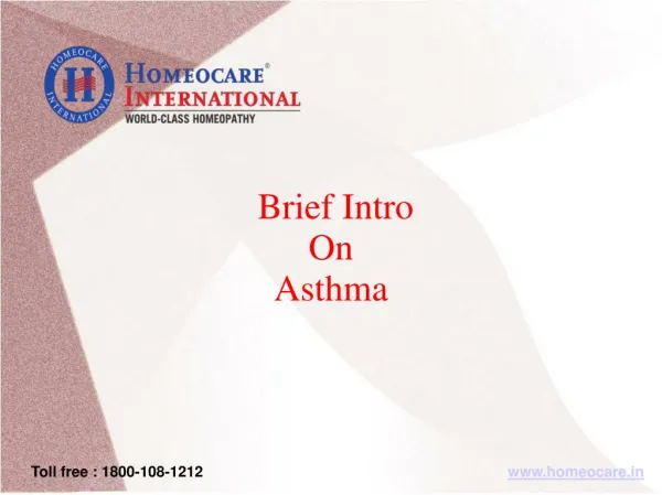 Homeopathy treatment for Asthma