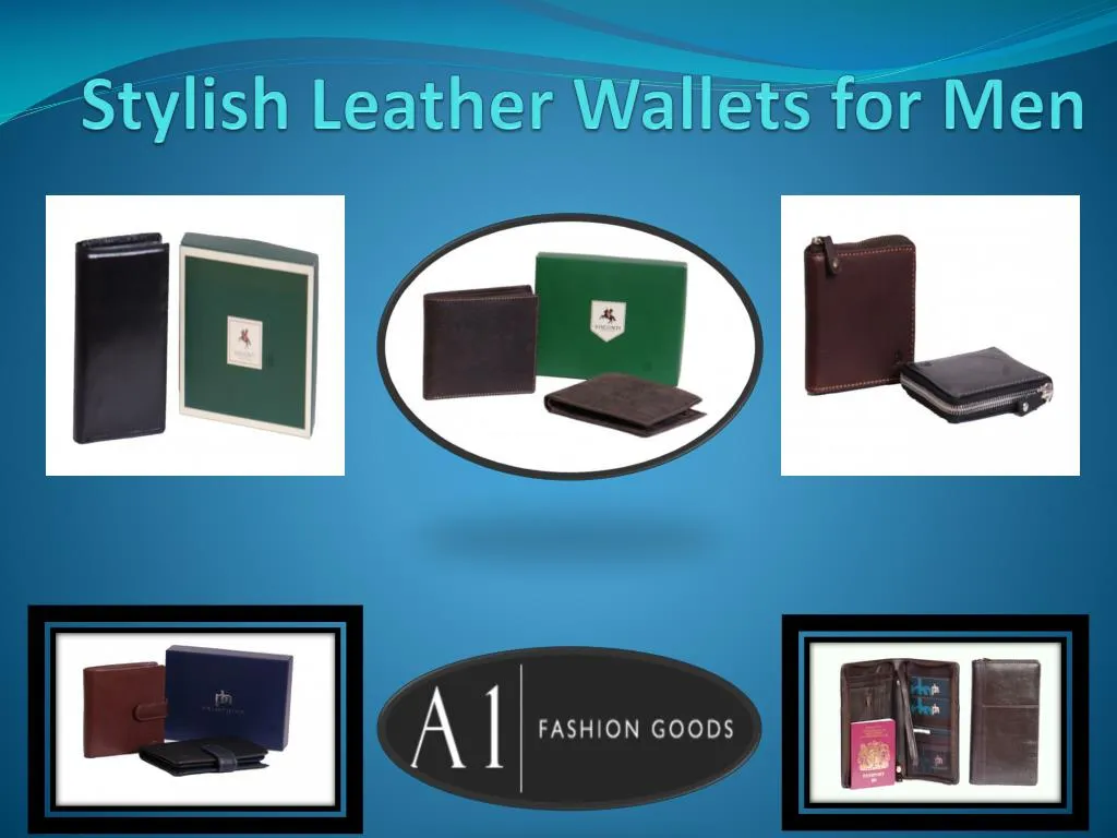 stylish leather wallets for men