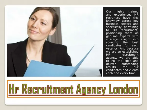 Hr Recruitment Agency