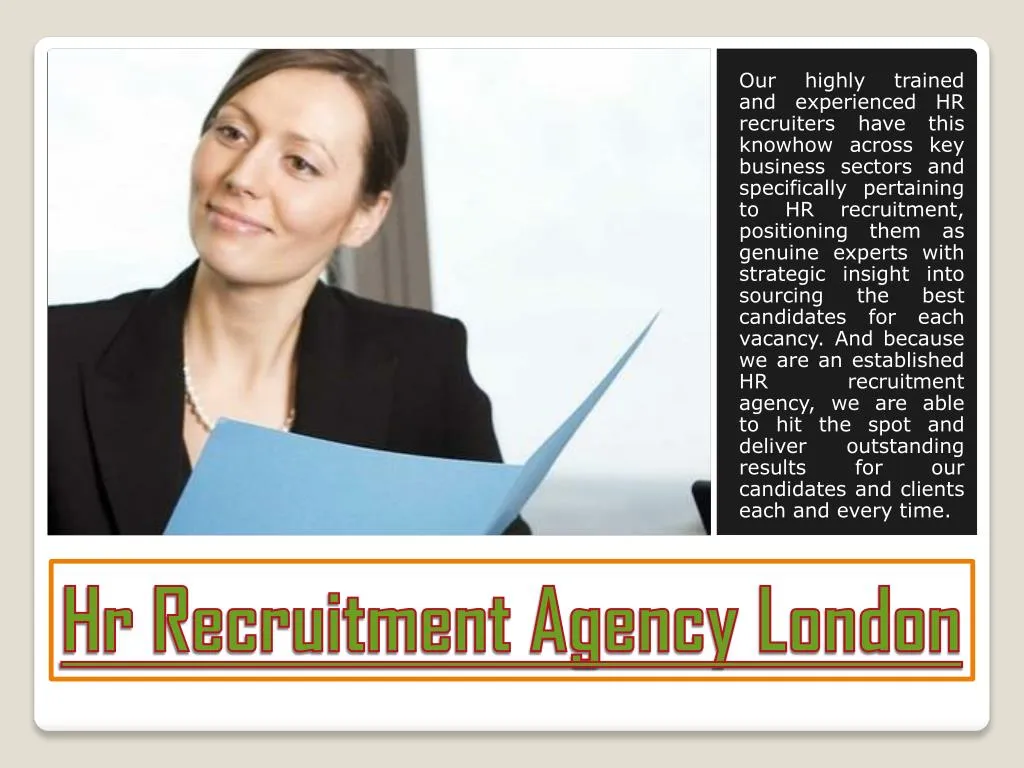 hr recruitment agency london