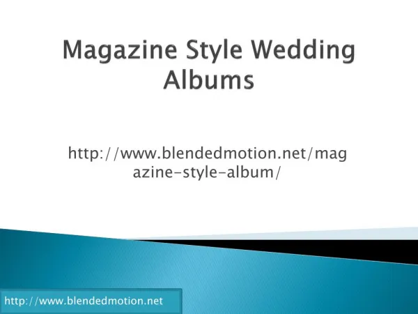 magazine style wedding albums