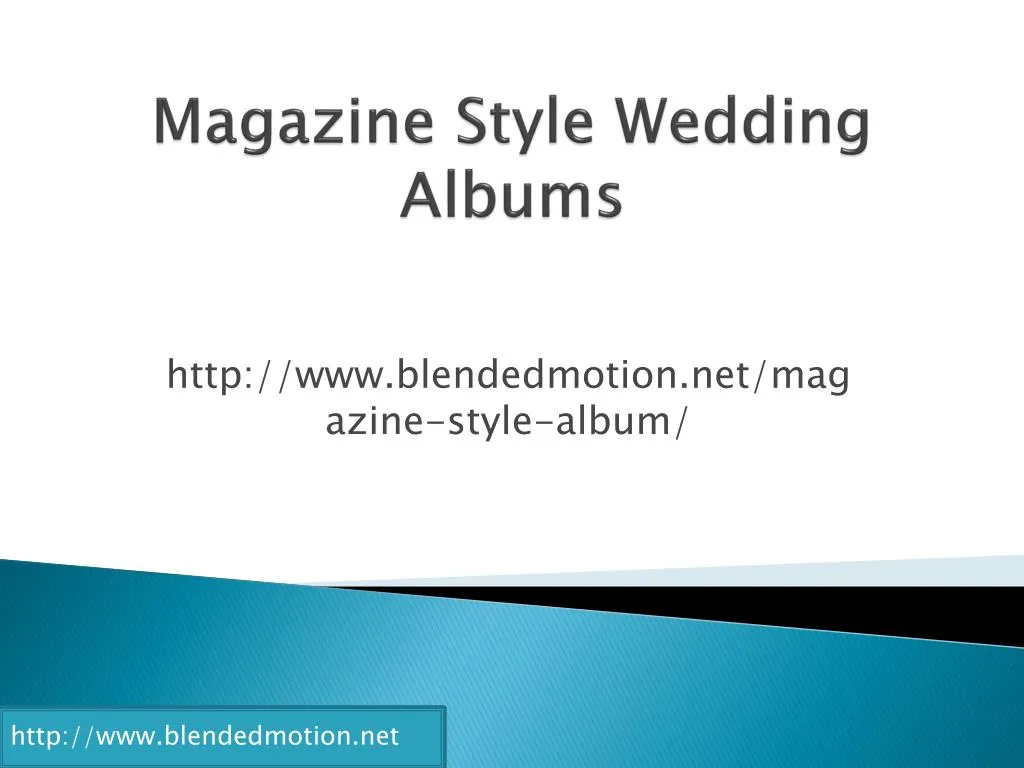magazine style wedding albums