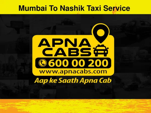 Mumbai To Nashik Taxi Service