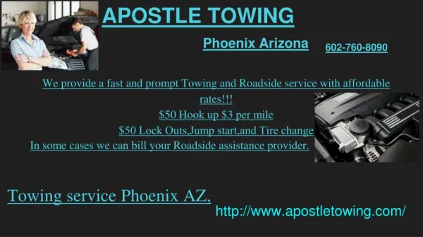 24 hour towing Phoenix AZ