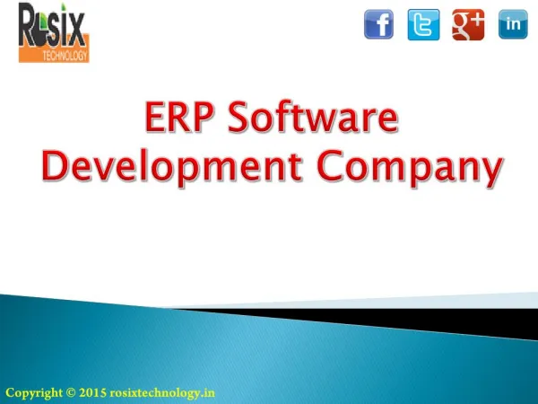 ERP software Development Company
