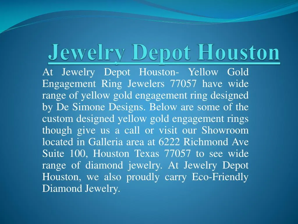 jewelry depot houston