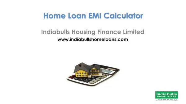 Home Loan EMI Calculator - Indiabulls Housing Finance LTD