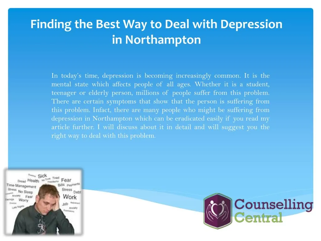finding the best way to deal with depression in northampton