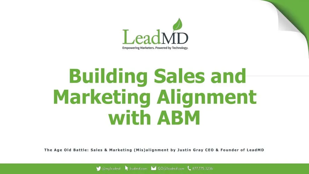 building sales and marketing alignment with abm