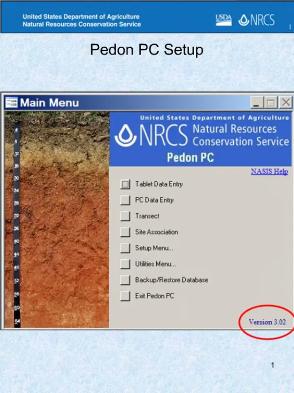 Pedon PC Setup