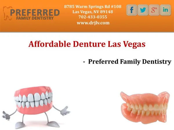 Affordable Denture Las Vegas - Preferred Family Dentistry