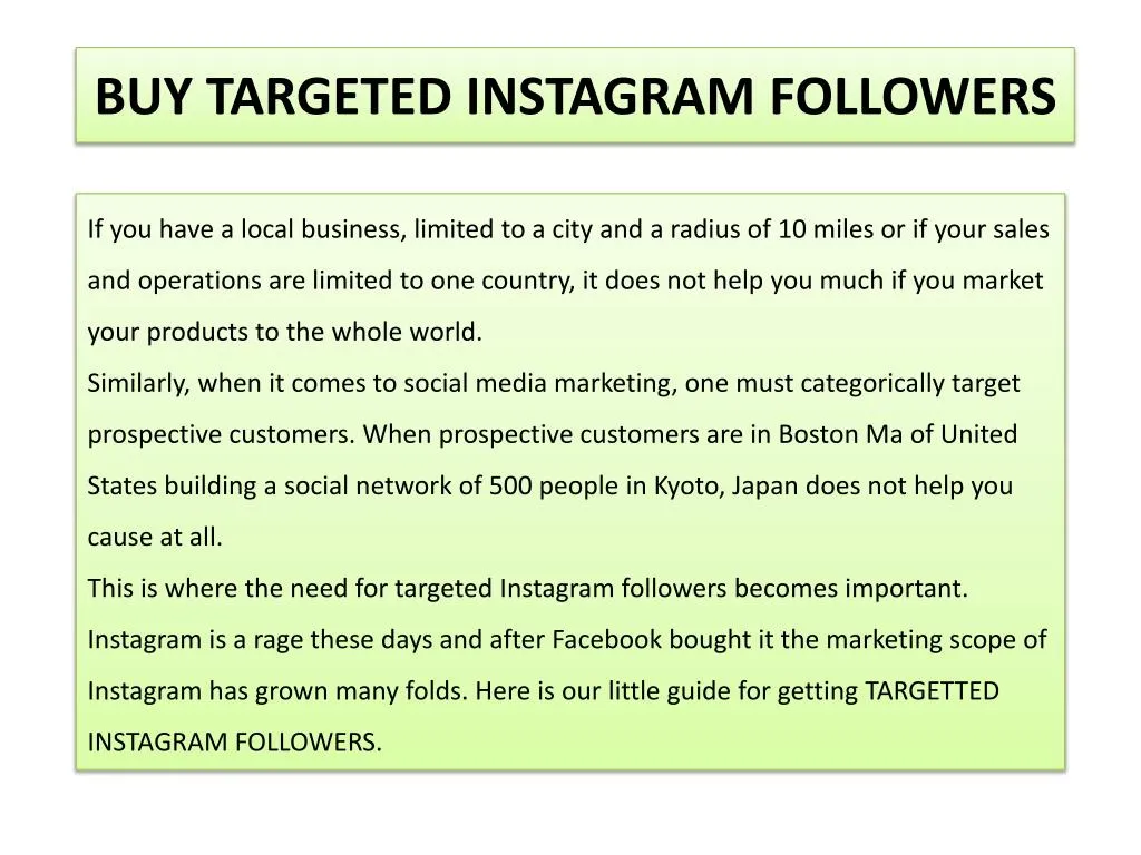 buy targeted instagram followers