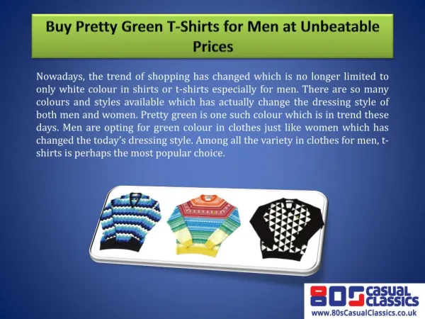 Buy Pretty Green T-Shirts for Men at Unbeatable Prices