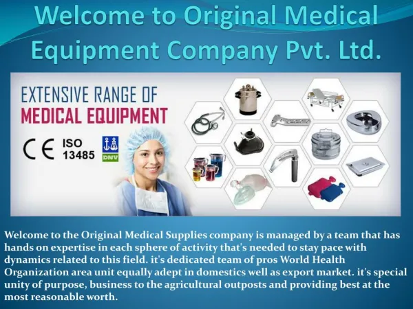 Original Medical Equipment Company Pvt. Ltd.