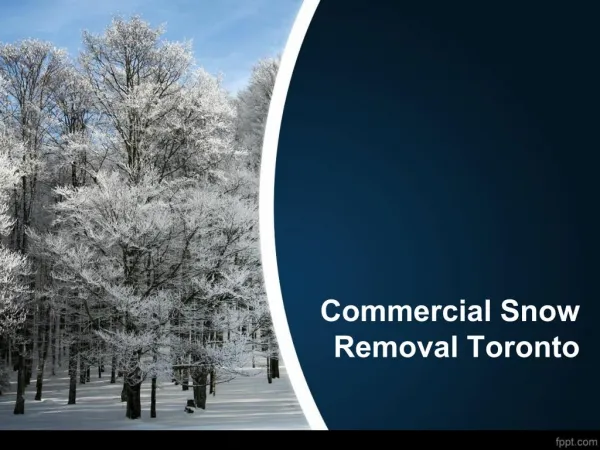 Snow Removal Toronto