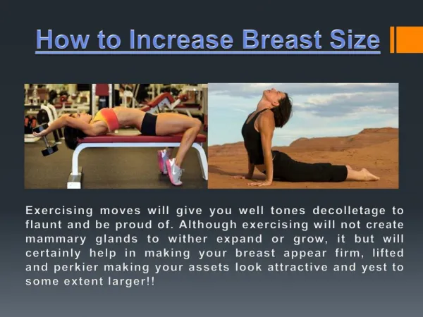 how to increase breast size naturally