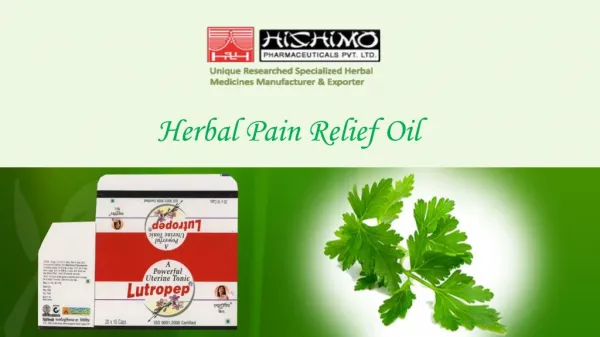 Herbal Pain Relief Oil Manufacturers