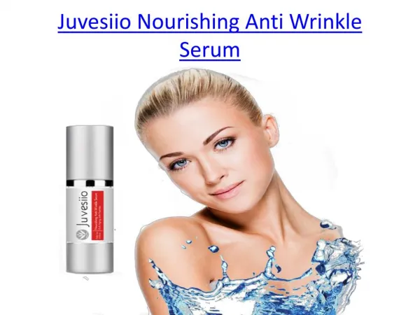 Juvesiio Nourishing Anti Wrinkle Serum