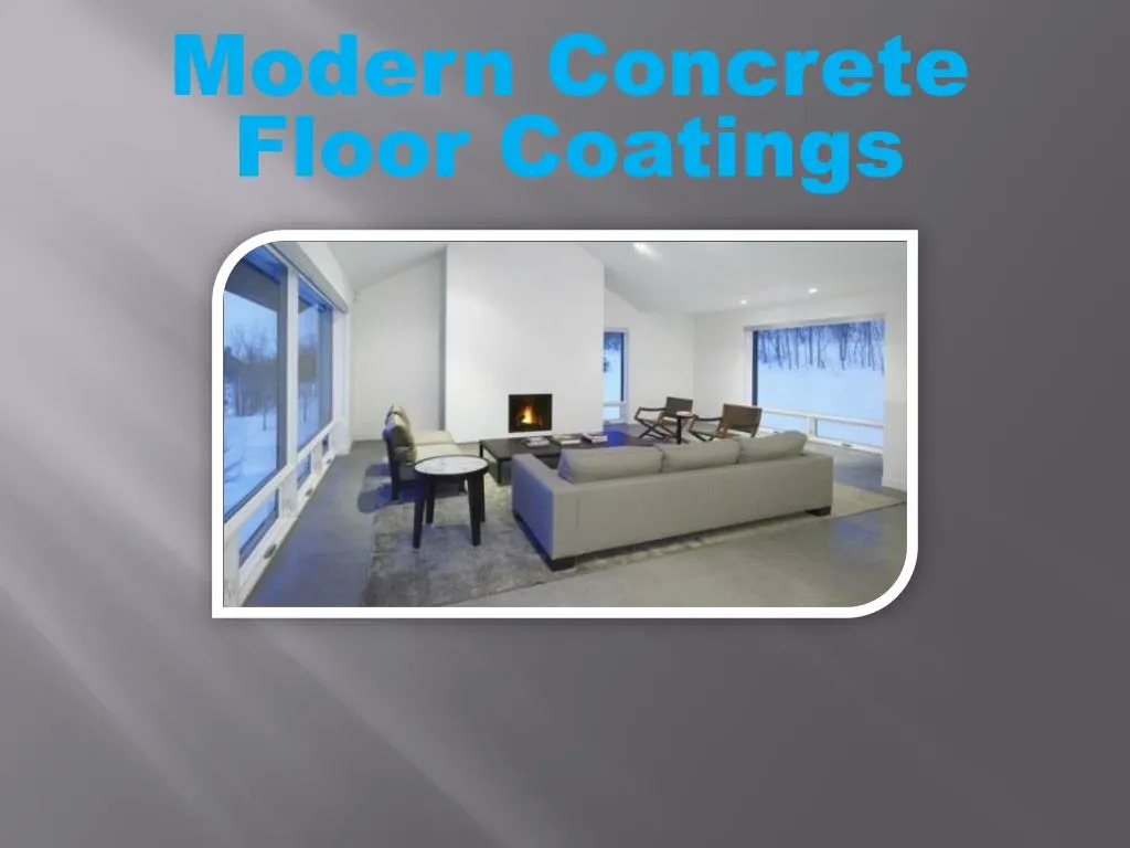 modern concrete floor coatings