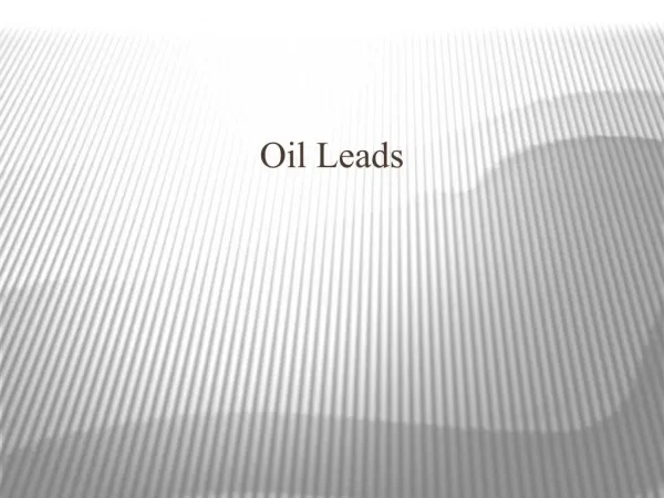 Oil Industry leads