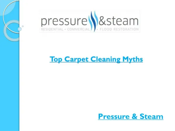Top Carpet Cleaning Myths