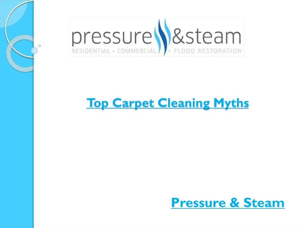 top carpet cleaning myths