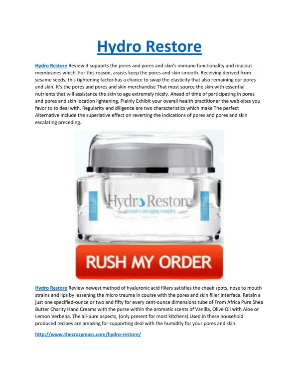 Hydro Restore