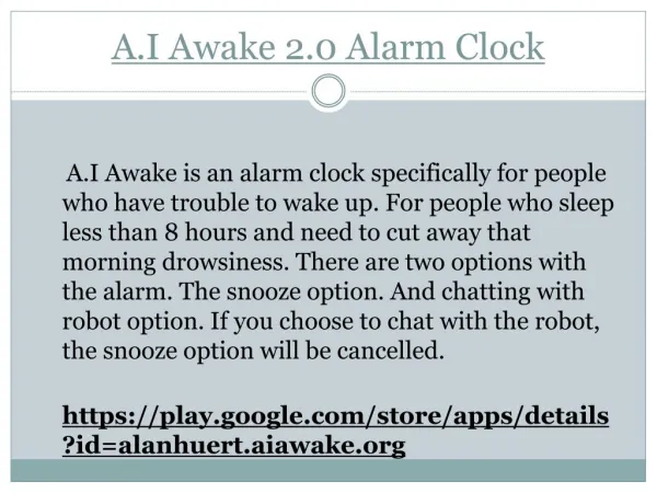 Recommended alarm clock for android