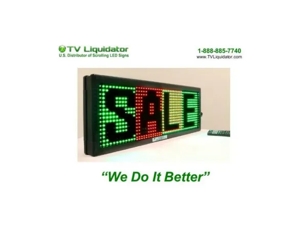 Guidelines Before Purchasing Your Scrolling LED Sign