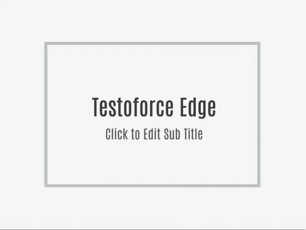 Extreme Testoforce Edge Anabolic Serum