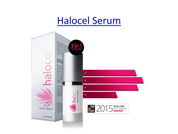 Natural Anti Aging Halocel Serum