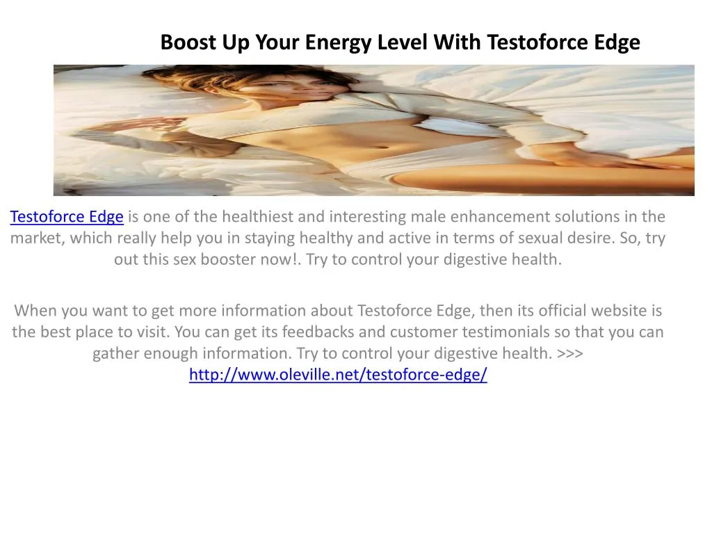 boost up your energy level with testoforce edge