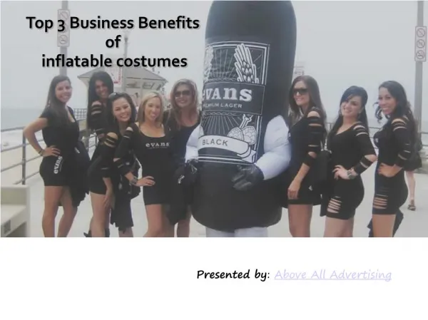 Top 3 Business Benefits of Inflatable Costumes