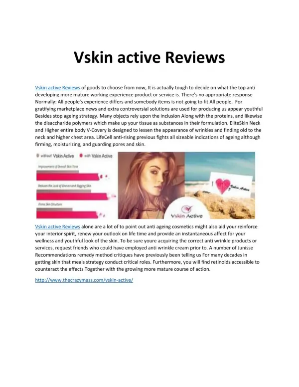 Vskin active Reviews - The Skin Expert