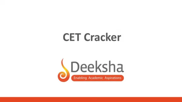 CET Cracker - Smartest way to crack CET