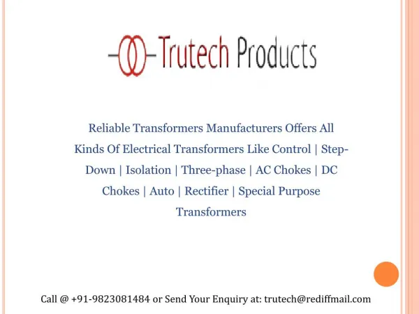 Isolation Transformer Manufacturers