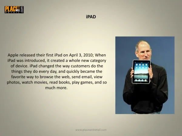 Apple Tablets | Apple iPad Tablets | Placewell Retail