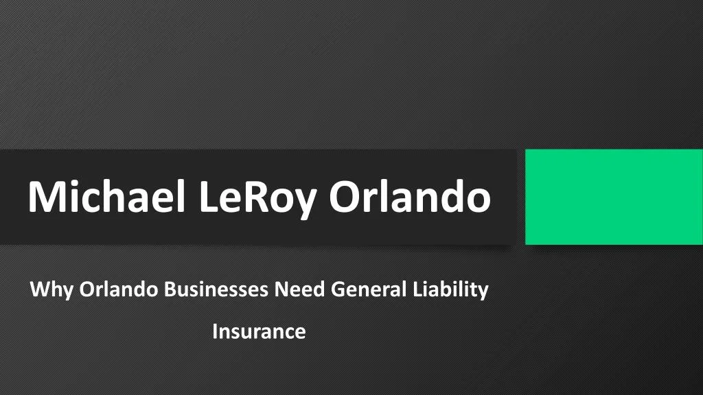 michael leroy orlando