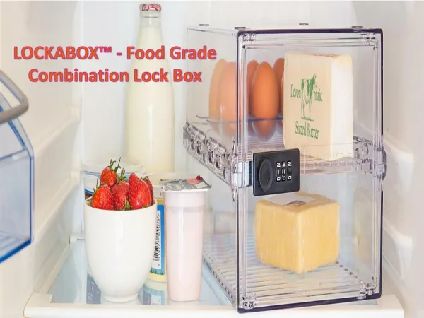 LOCKABOX - Food Grade Combination Lock Box