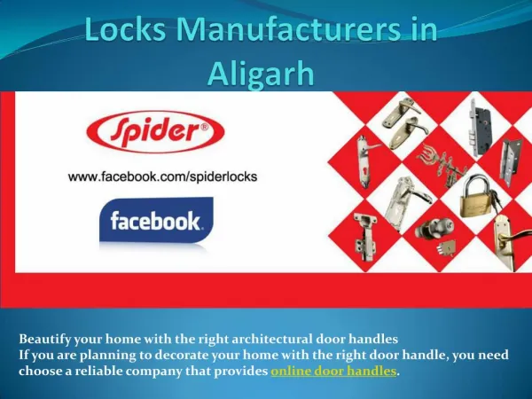 Spider Locks Manufacturers At Aligarh